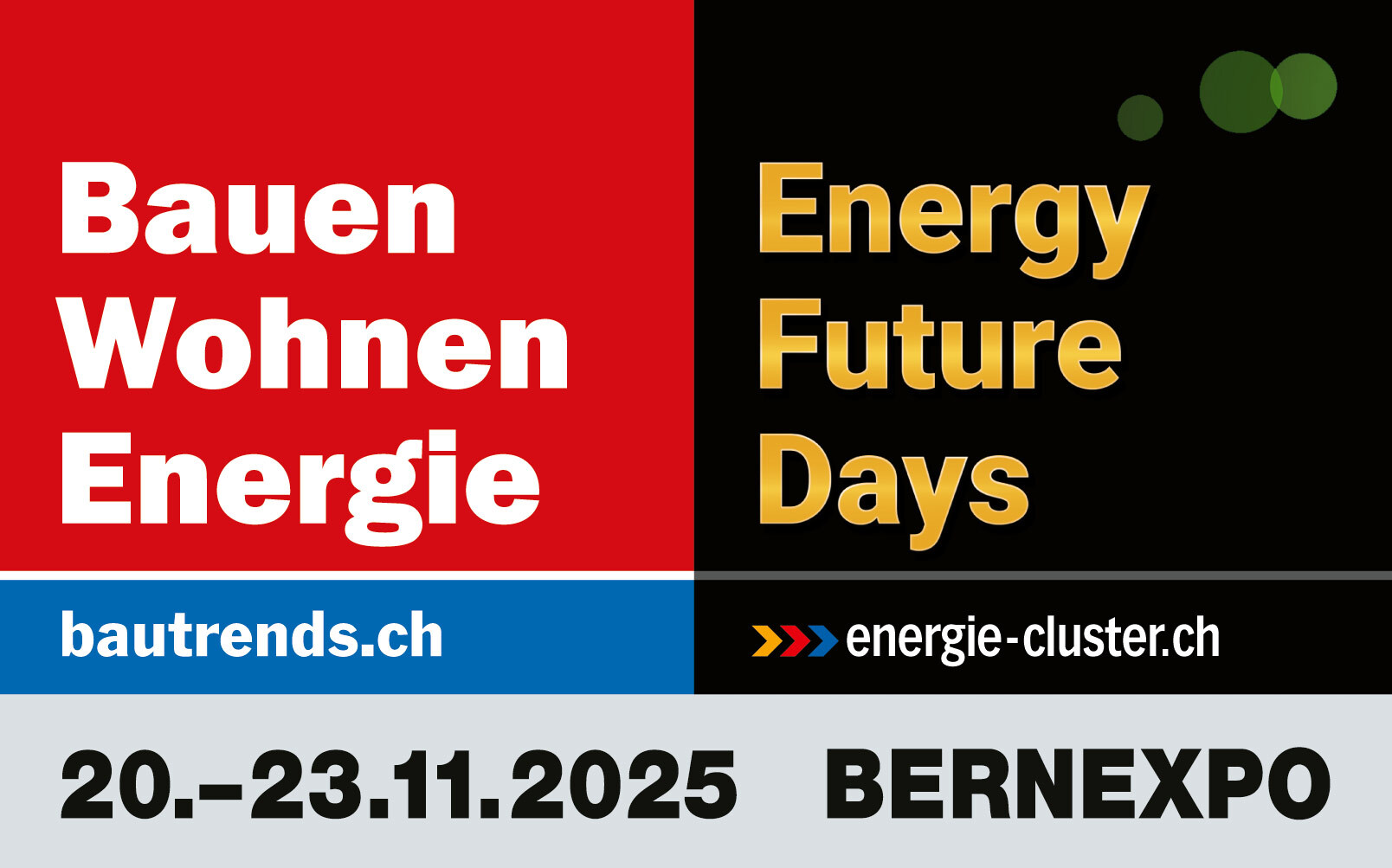Wir beraten Sie an unserem Stand D11 in der Halle 3 und freuen uns auf Ihren Besuch.<br />
Ihren Gratis Eintritt erhalten Sie über die Website bautrends.ch mit dem Code PromoME664.
